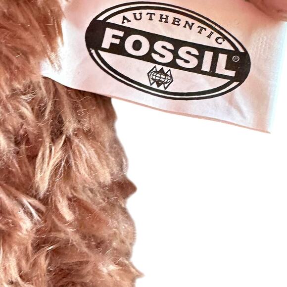 Fossil 15 Inch Plush Teddy Bear Winter Snowflake 1954 Hat and Scarf - Picture 6 of 7